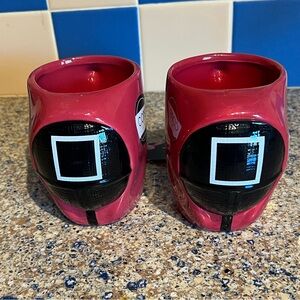 Pair of Squid Game Coffee Mugs. NWT